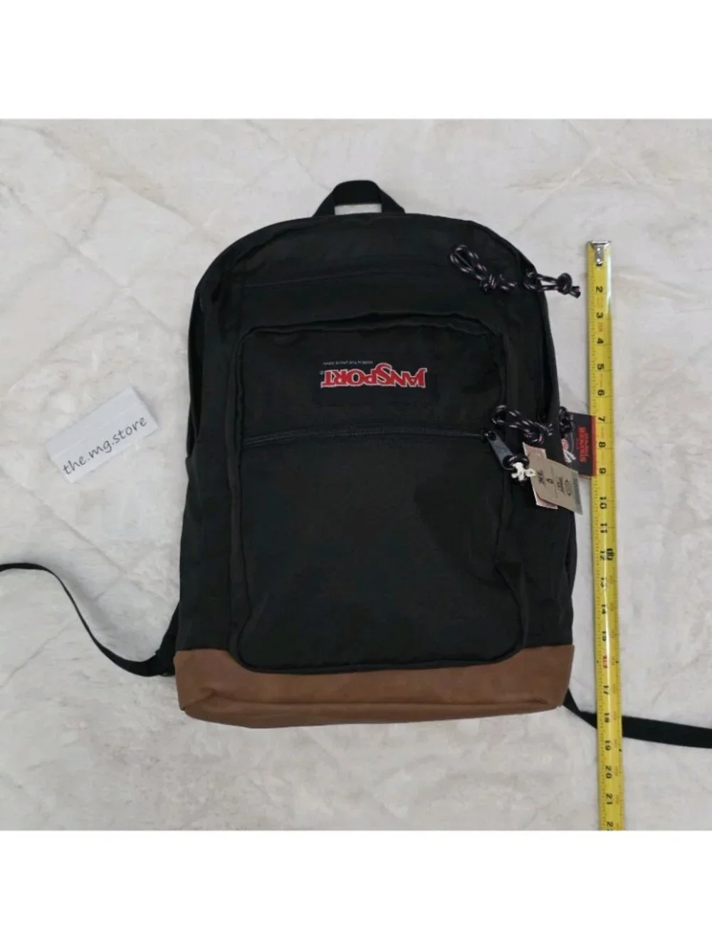 JanSport X Stranger Things Mike's Upside Down Black Backpack 34L XL 17.5”